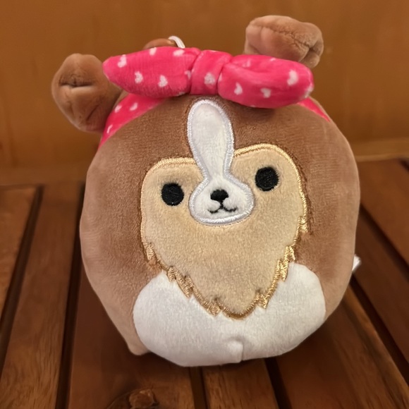 Squishmallows Toys Nwt 35 Andres The Sheltie Dog With Heart Bandana Valentines Squishmallow